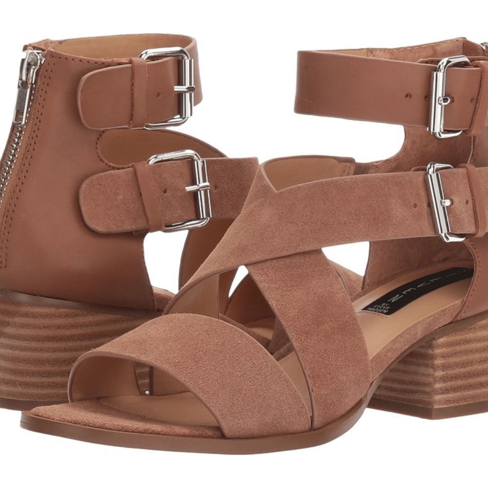 Steve Madden Elinda Strappy Sandals Taupe Pumps